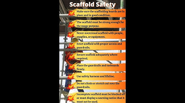 Safe Scaffolding Erection and Dismantling Training Video