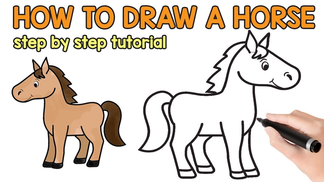 How To Draw A Horse Easy Step By Step