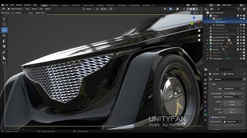 concept car quick modeling - vehicle 037 - 03 - 4x timelapse