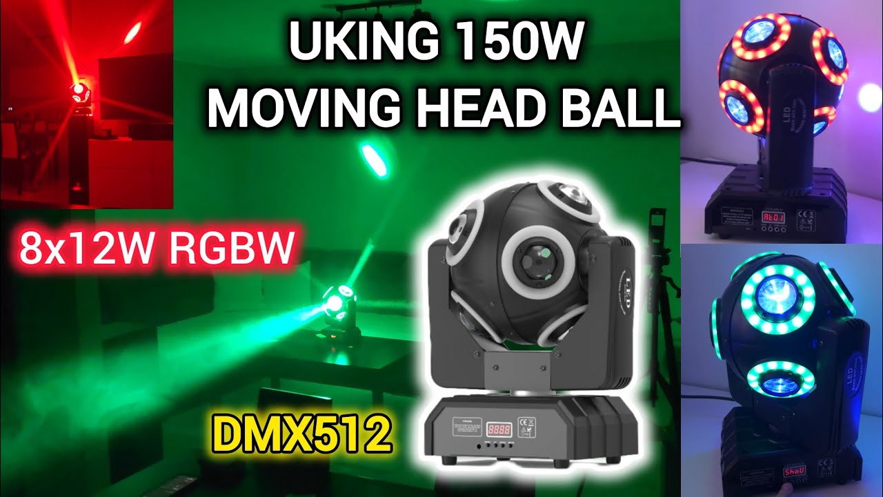 Uking 150w Moving Head Ball UKING ZQ02340 MOVING HEAD LIGHT