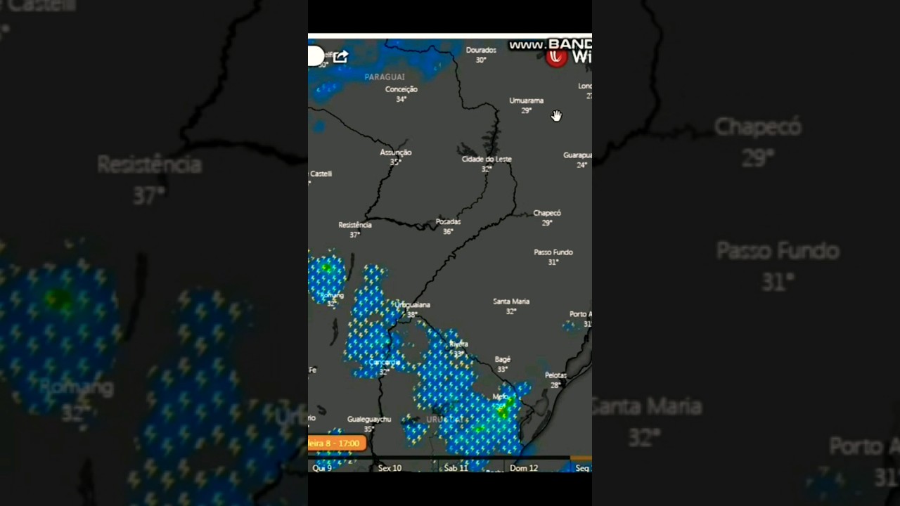 TEMPORAIS ISOLADOS NO SUL DO BRASIL #previsãodotempo #chuva #granizo #brasil #alerta #clima