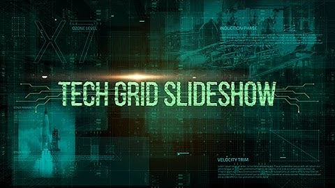 After Effects Template: Tech Grid Slideshow