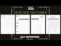 Designer December 17 - Monthly Calendars - Undated calendars, two page spreads, planners for KDP