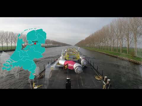 Transport van LNG Bypasses naar site Gate Terminal Rotterdam