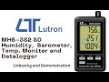 Lutron MHB-382SD Humidity/Barometer/Temperature Monitor with Data Logger