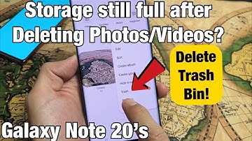 Galaxy Note 20s: Storage still FULL after deleting photos? Delete Trash Bin / Recycle Bin