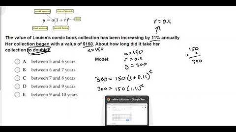 Alg2 Sem 2 Unit 5 Lesson 4 Exponential Growth Applications -  Solving for Time