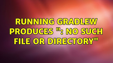 Ubuntu: Running gradlew produces ": No such file or directory"