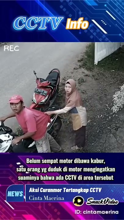 MALING MOTOR TERTANGKAP CCTV