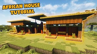 Minecraft | How to Build an African House Tutorial 🏠