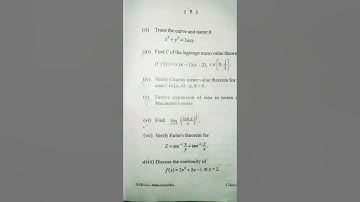 Bsc physics Hons 2nd Semester G E mathematics questions