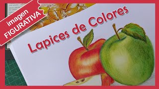 Manzana con lápices de colores #Faber Castell