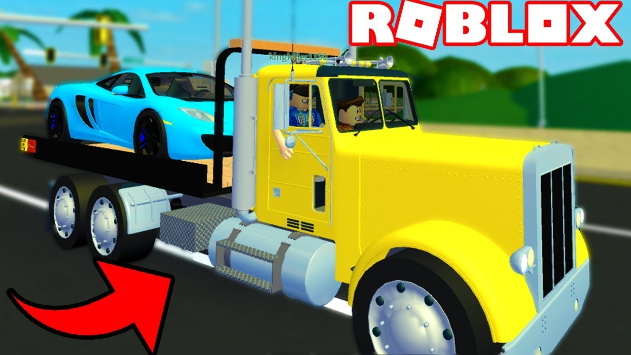 Towing Rare Super Cars In Ultimate Driving New Tow Truck Update Youtube - police chase truck simulator roblox ultimate driving