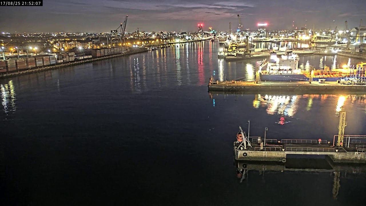 Dublin Port City View: Live Ship Movements on the River Liffey