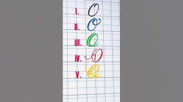 How to write the letter O /  Different types of letter O / Handwriting / Calligraphy/ A to Z #atoz