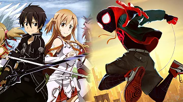 Crossing Field x Sunflower Mashup | Sword Art Online & Spider-Man: Into the Spider-Verse