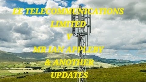 UPDATES FOR THURSDAY 27 NOVEMBER 2025, COURT OF SESSION HEARING, EE LIMITED V IAN APPLEBY & ANOTHER 