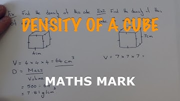 Density. How To Find The Density Of A Solid Cube Given The Mass And Side Length.
