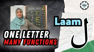 Learn Arabic Vocabulary |  لام Laam | ONE TRICKY Arabic Letter with Different functions