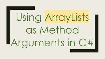 Using ArrayLists as Method Arguments in C#