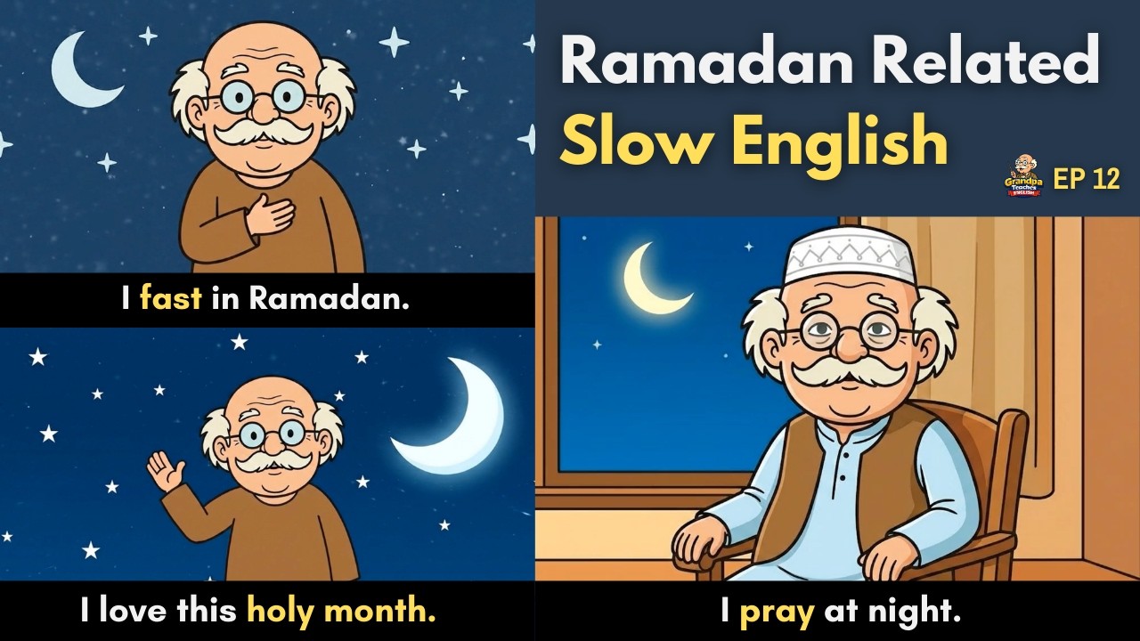 Ramadan Related English | Daily Ramadan Sentences | Grandpa Teaches English | EP 12