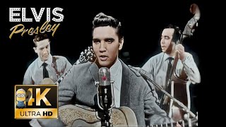 Elvis Presley AI 4K Colorized Enhanced - Baby, Let's Play House 1956 Resimi