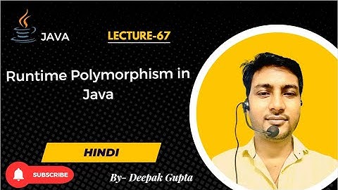 Core Java part67.Runtime Polymorphism in Java | Method Overriding & Dynamic Polymorphism Explained