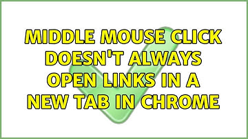 Middle mouse click doesn