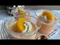 GELATINAS CREMOSITAS DE DURAZNOS -solo 3 ingredientes- || DESDE MI COCINA by Lizzy