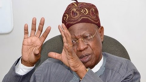 Lai Mohammed (aka Liar Mohammed) continues his lies despite being confronted by grand son
