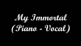 Evanescence - My Immortal (Piano - Vocal) - Lyrics chords