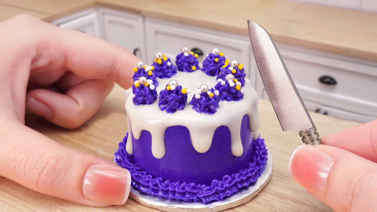 Amazing Miniature Purple Chocolate Cake Idea | Best of Cake ...