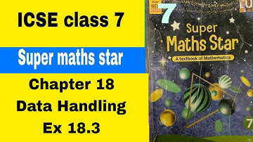 ICSE class 7 Super maths star Chapter 18 Data Handling Ex 18.3