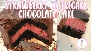 Strawberry Cheesecake Chocolate Cake