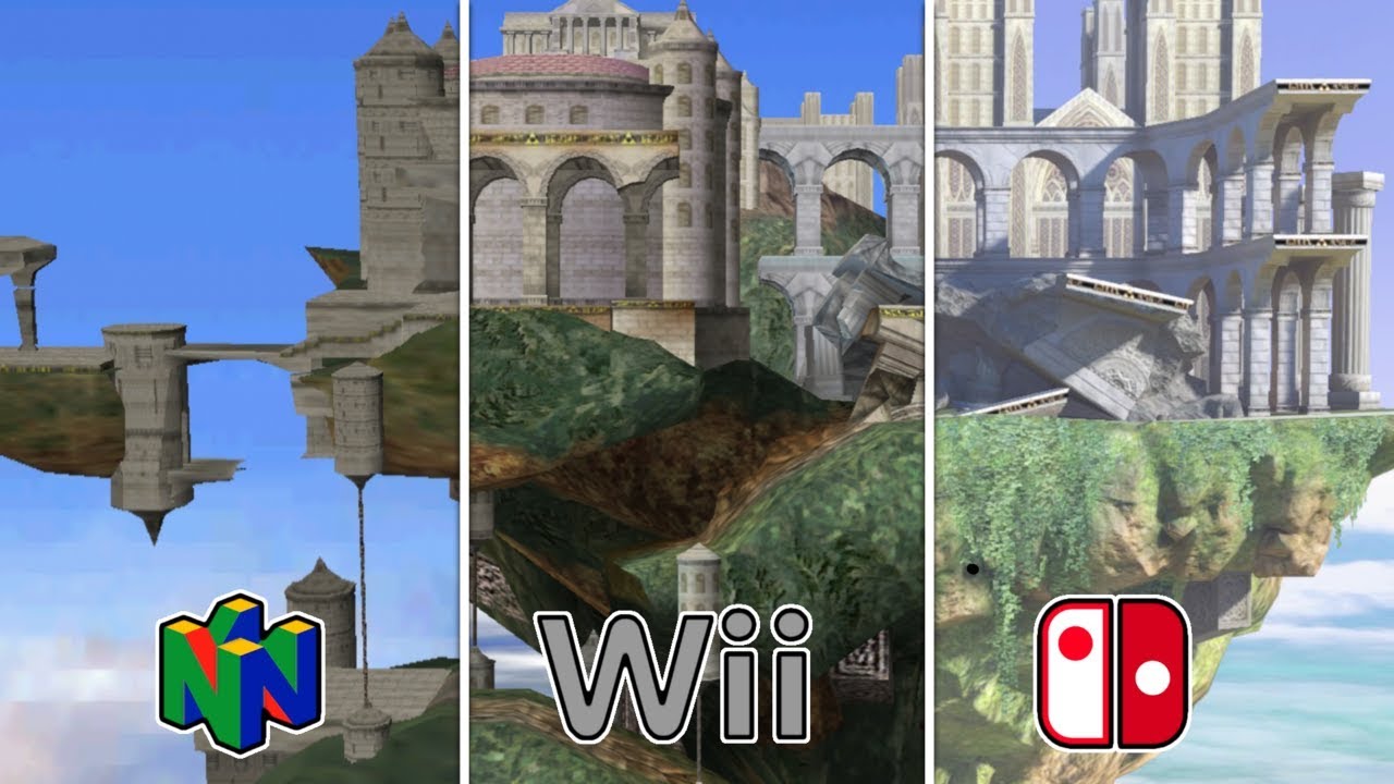 Temple but its in all 6 Smash Bros. Games (Mods / Evolution of) [1999 - 2018]