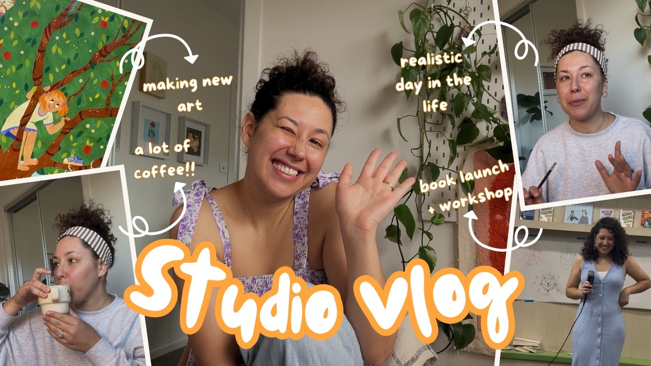 Studio Vlog 003 | Drawing, Workshops & New Book Launches - YouTube