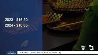 City Of San Diegos Minimum Wage Increase Goes Into Effect