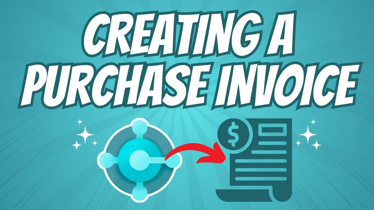 Creating a Purchase Invoice in Business Central | Simple Tutorial - YouTube