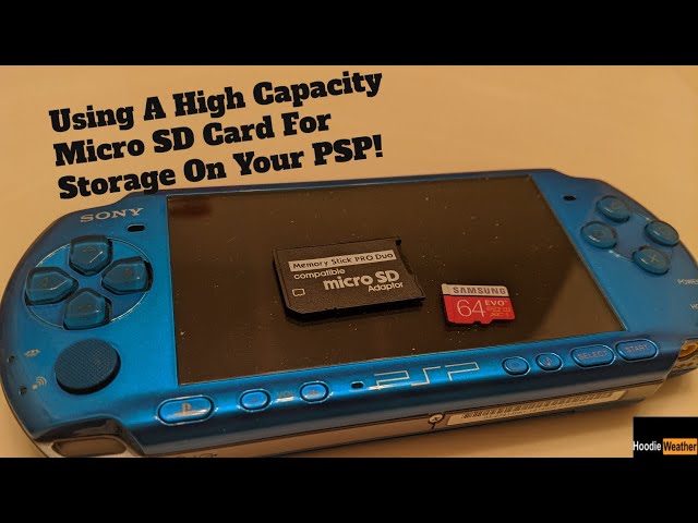 Un MicroSD dans la PSP: ça marche ! 