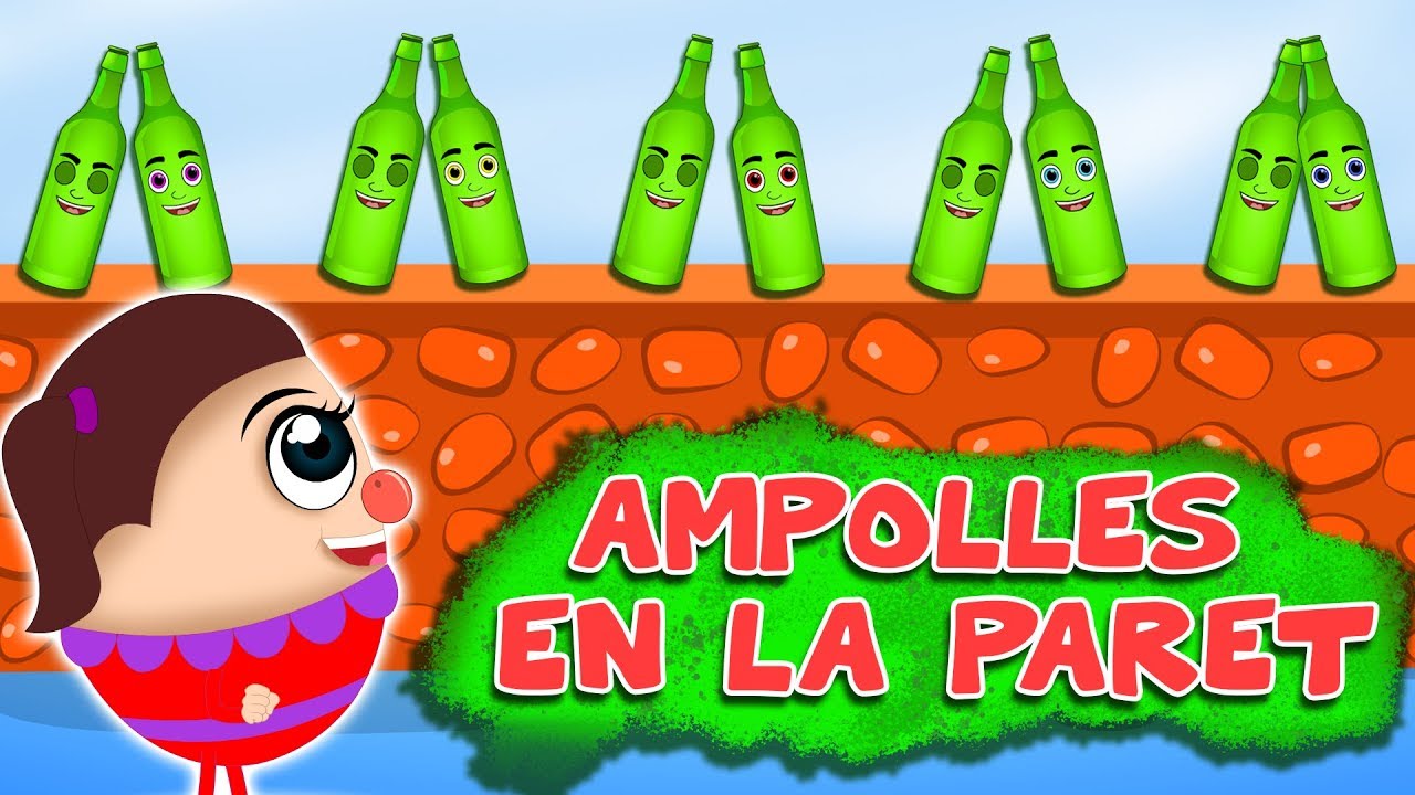 AMPOLLES EN LA PARET | Hi havia deu ampolles a 10 de la paret | 10 Green Bottles in Catalan | Cançó