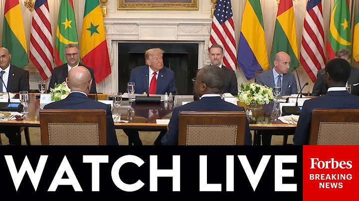 WATCH LIVE: President Trump Hosts African Leaders At The White House