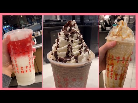 Making Starbucks drinks (Part 1) || Tiktok compilation