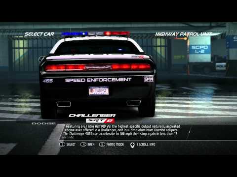 NFS Hot Pursuit Dodge Challenger SRT8