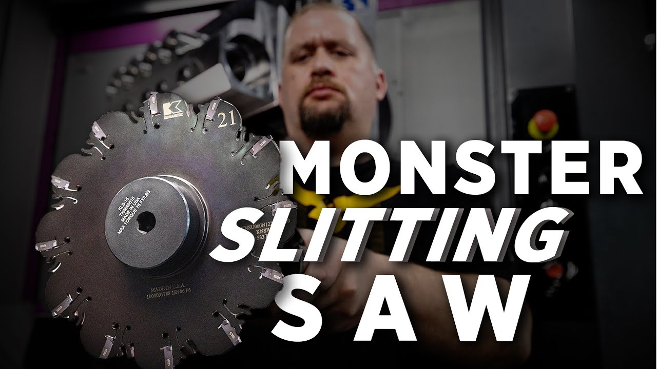 Feeding Monster Kennametal KNS SAW 10X FASTER in 4140 Steel