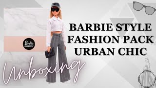 BARBIE STYLE FASHION PACK URBAN CHIC UNBOXING & RESEÑA |#enespañol #barbiestyle #mattel #coleccion