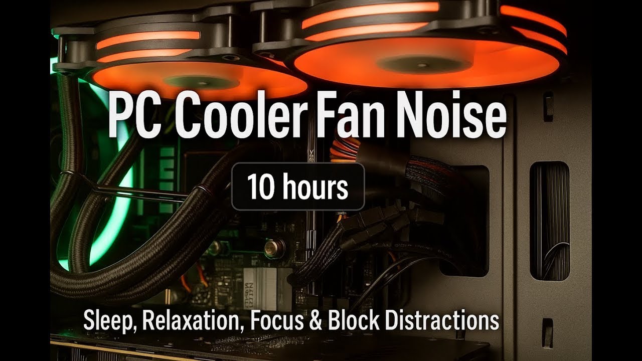 PC Fan Noise Ambience | Relaxing White & Brown Noise for Sleep, Study & Focus (10 Hours)