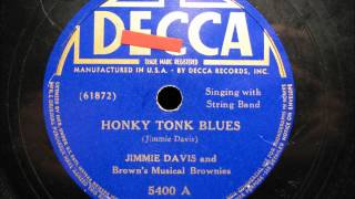 Video thumbnail of "HONKY TONK BLUES by Jimmie Davis"