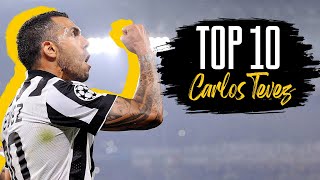 Top 10 BEST Carlos Tevez Goals with Juventus 🔥⚽️
