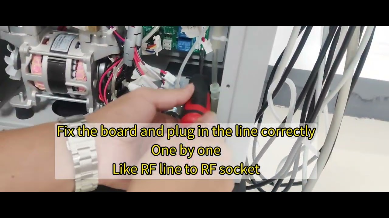 LS8025C how to repair the mainborad of hydra facial