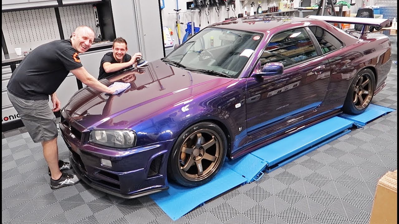 Detailing The Worlds Most Expensive R34 Gtr Midnight Purple Iii Z Tune 4k Youtube